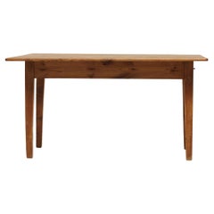 Table provençale française du 19ème siècle à feuilles tombantes - Table de ferme ancienne