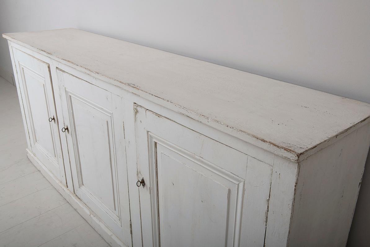 19th Century French Provençal Louis Philippe Style Enfilade in Aged Patina 1