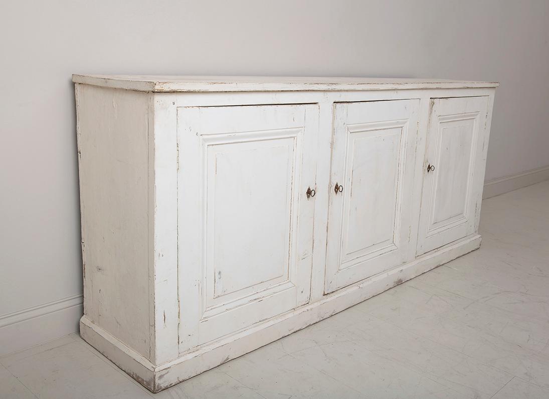 19th Century French Provençal Louis Philippe Style Enfilade in Aged Patina 2