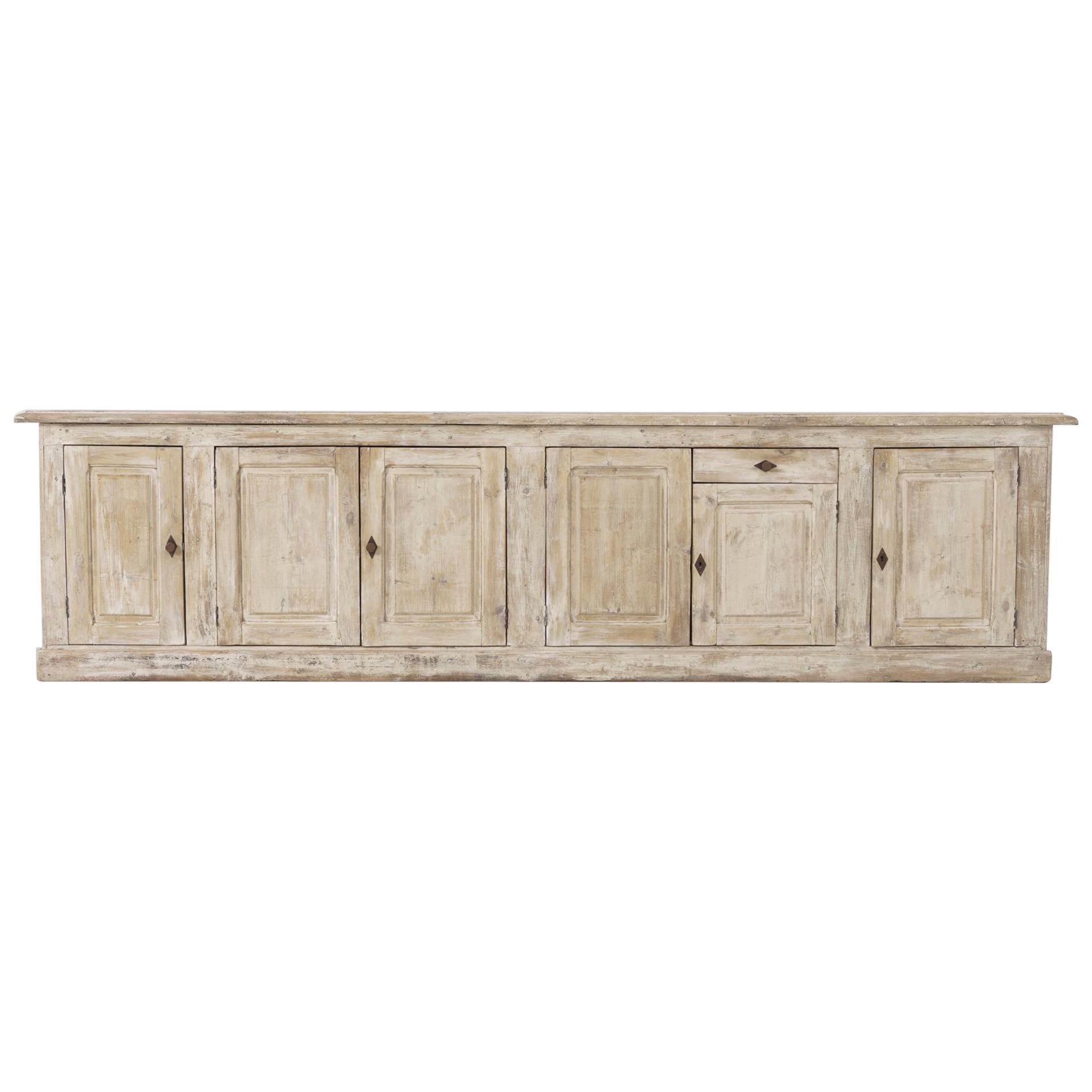 19th Century French Provençal Louis Philippe Style Enfilade in Original Patina