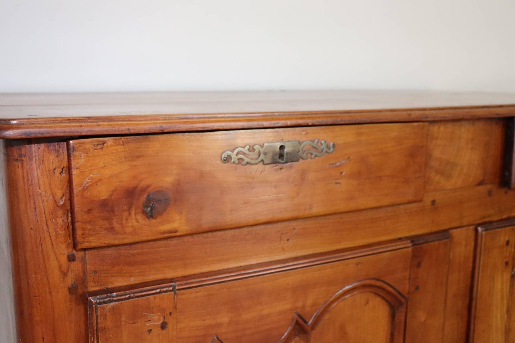 Italian 19th Century French Provencal Louis XV Style Cherry wood Sideboards