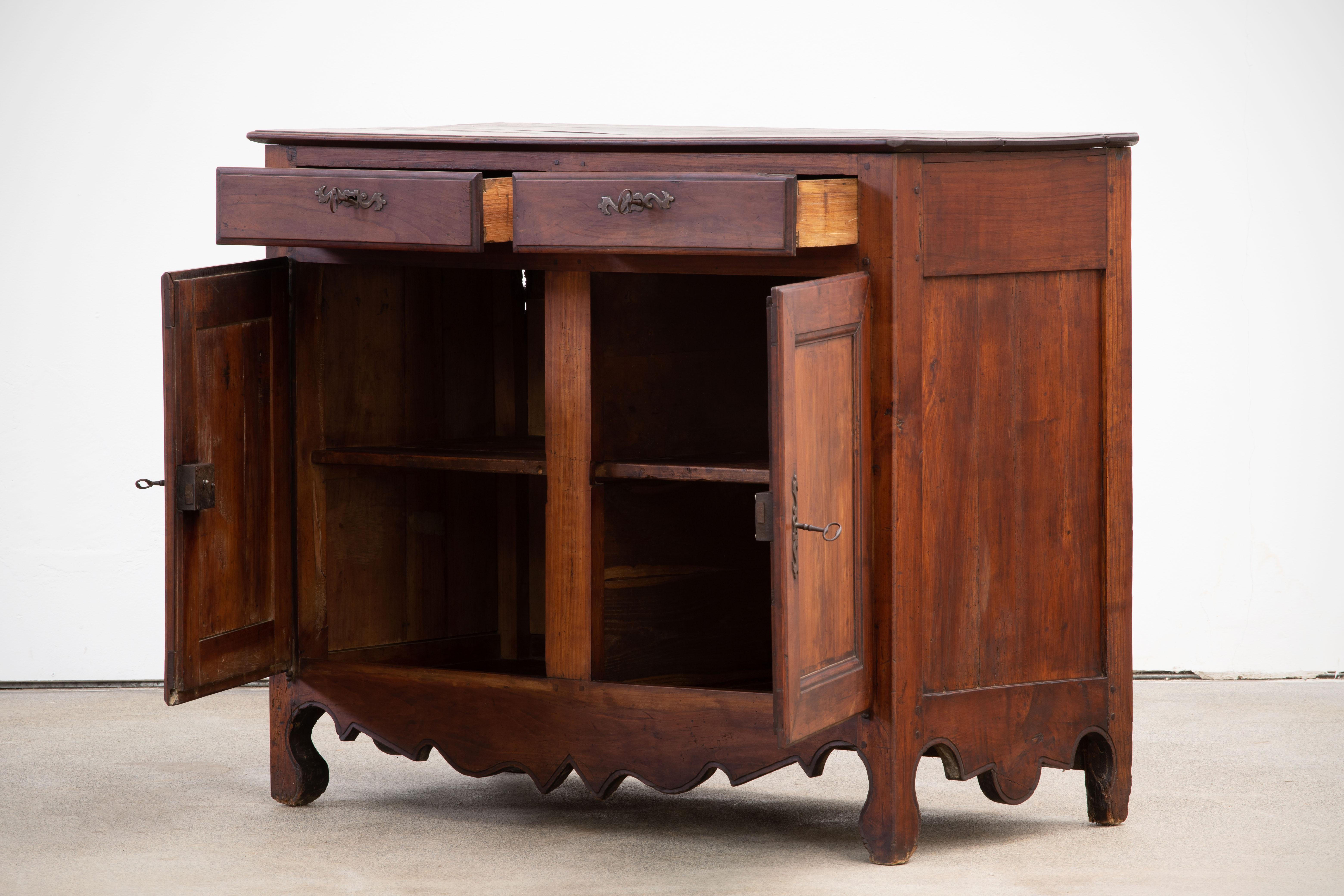 Armario buffet francés de roble provenzal del siglo XIX 6