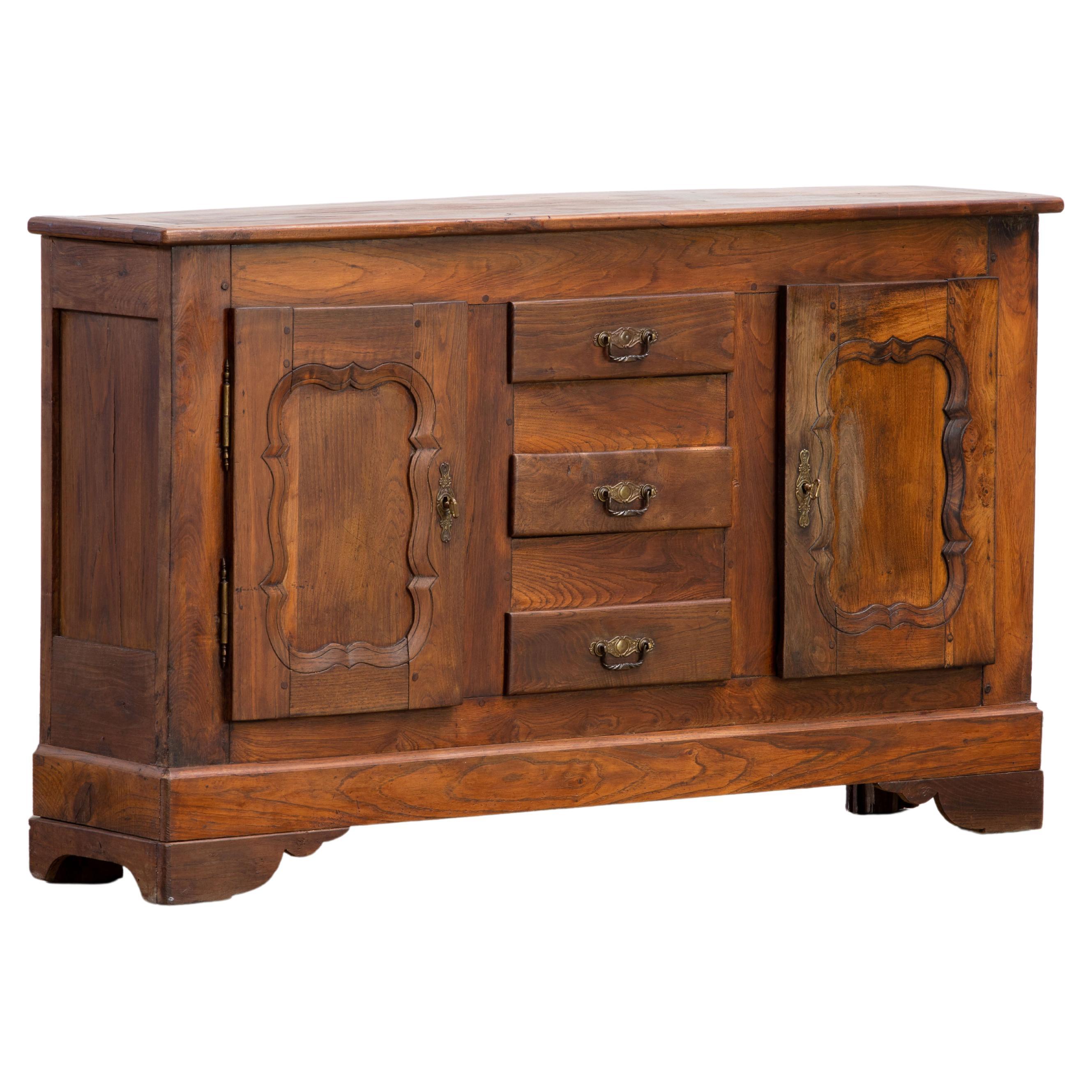 19th Century French Provencal Oak Buffet Cabinet