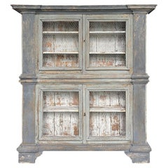 Librería de pino provenzal francés del siglo XIX - Armario buffet antiguo