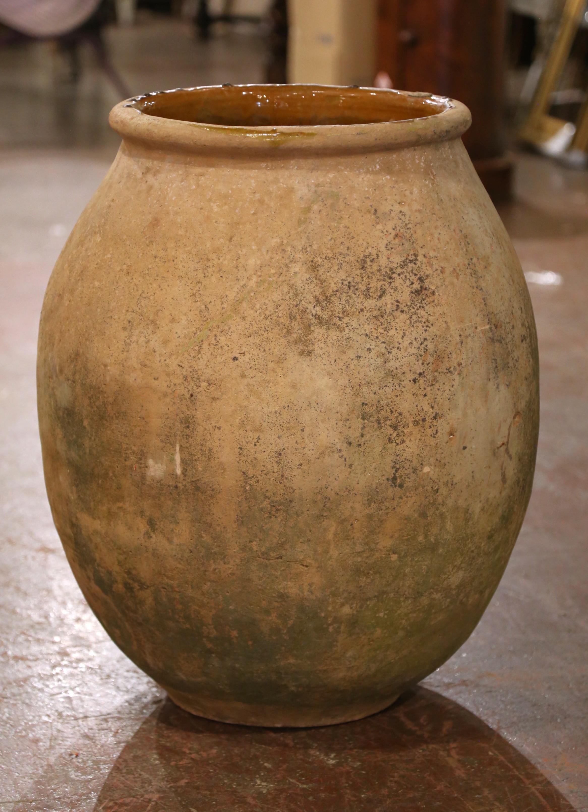 Aceitera de terracota provenzal francesa del siglo XIX de Biot en Excelente estado para la venta en Dallas, TX