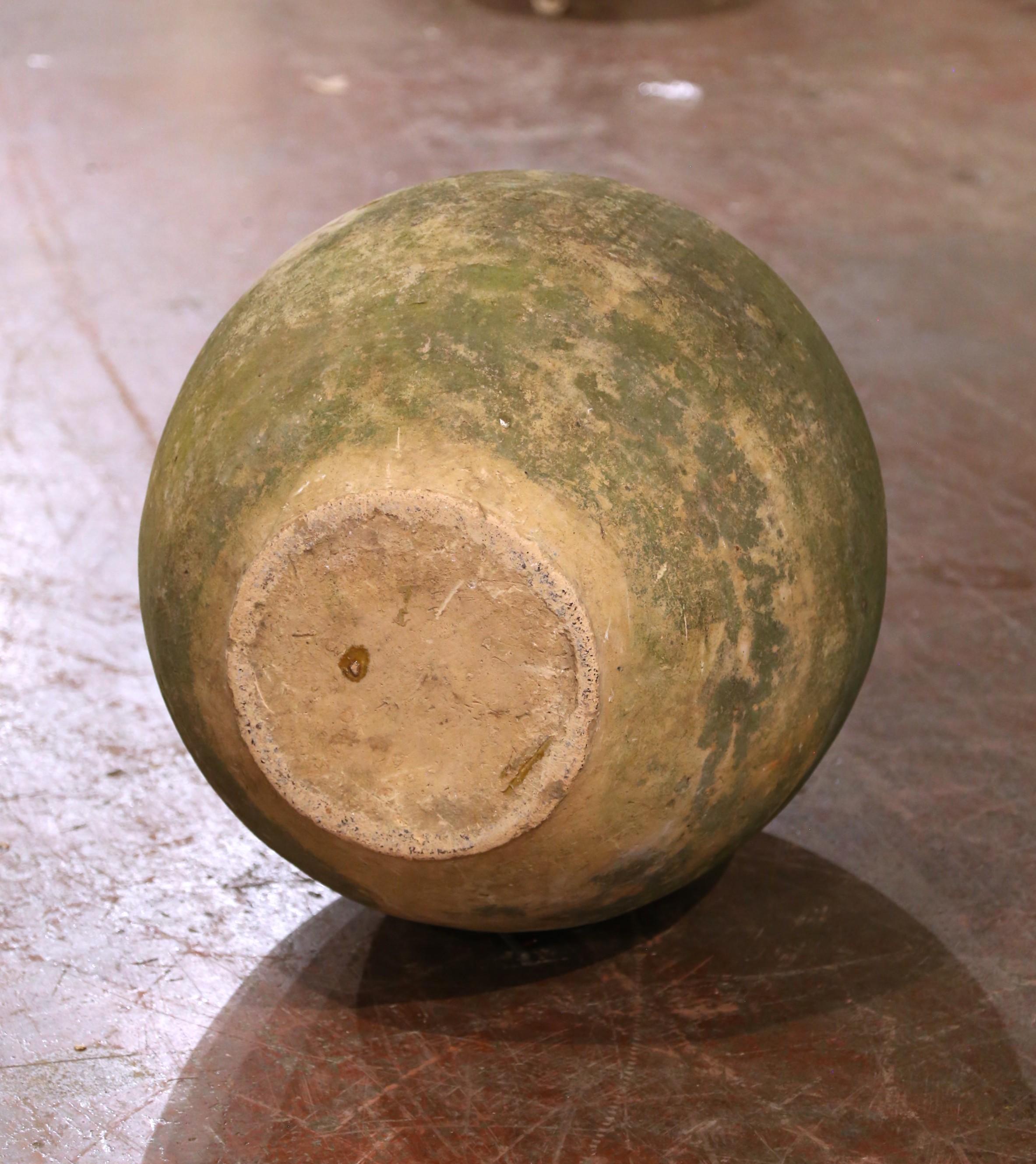 Aceitera de terracota provenzal francesa del siglo XIX de Biot en venta 1