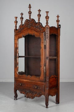 19th Century French Provençal Vitrine or Display Cabinet