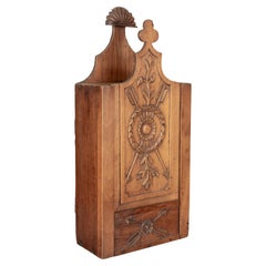 Antique 19th Century French Provencal Walnut Fariniere Box