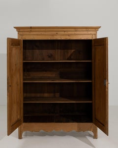 19th Century French Pine Armoire, Rustic Provence Tall Storage