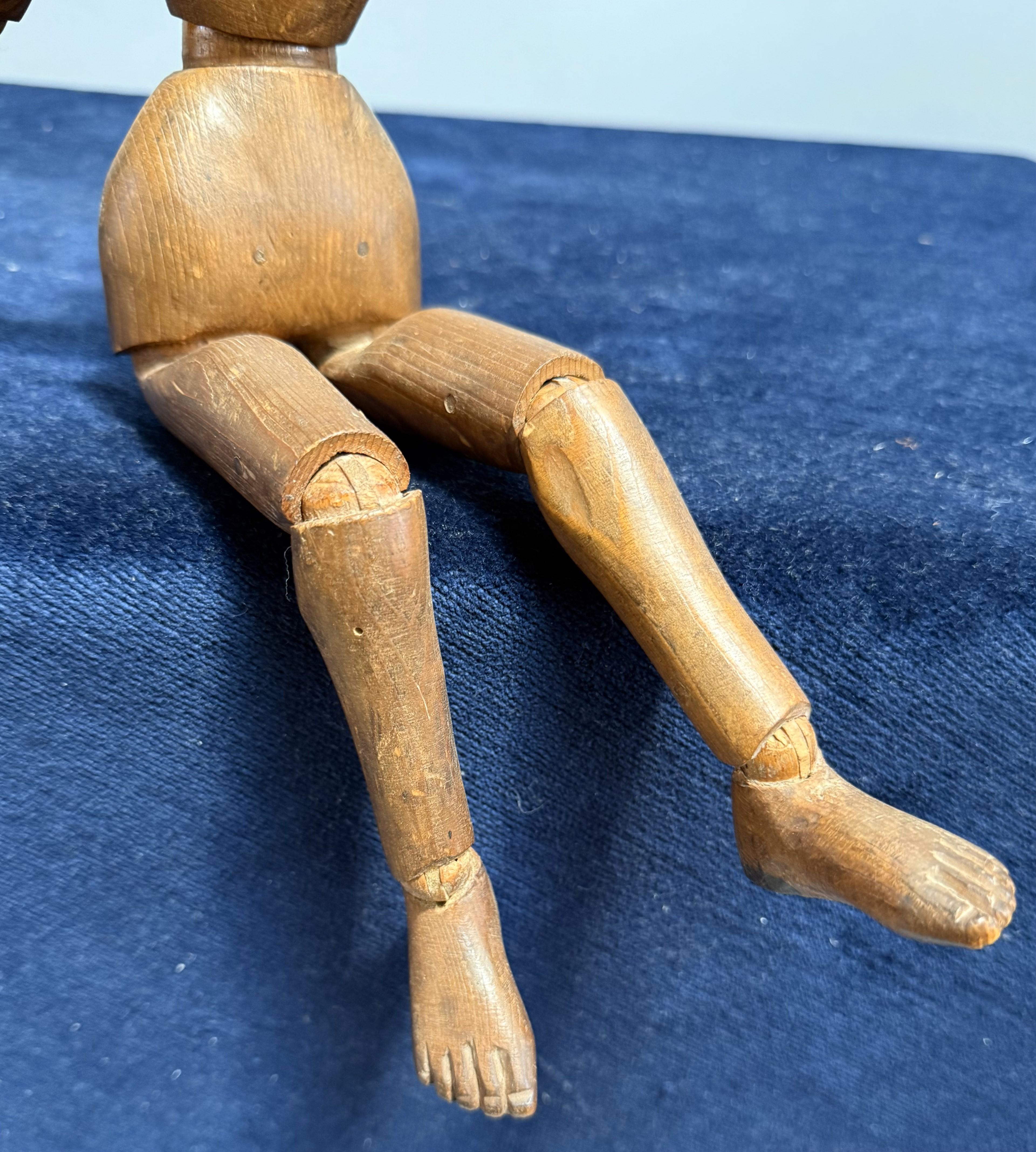 Carved 19th Century French Provincial Artist Mannequin For Sale