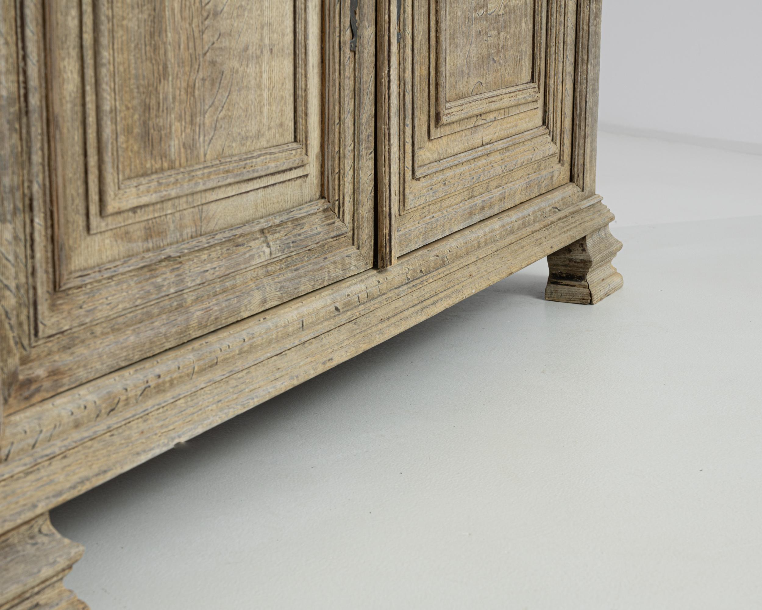 19th Century French Provincial Bleached Oak Buffet 10