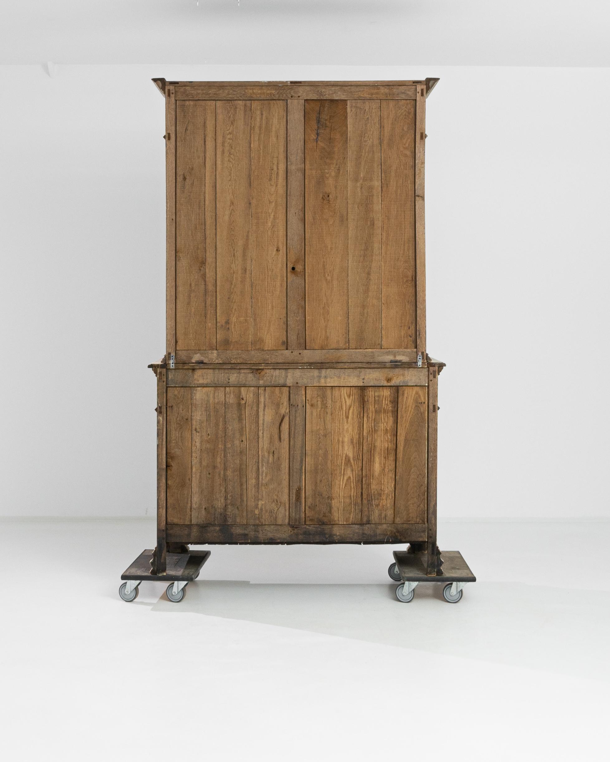 19th Century French Provincial Bleached Oak Buffet In Good Condition In High Point, NC