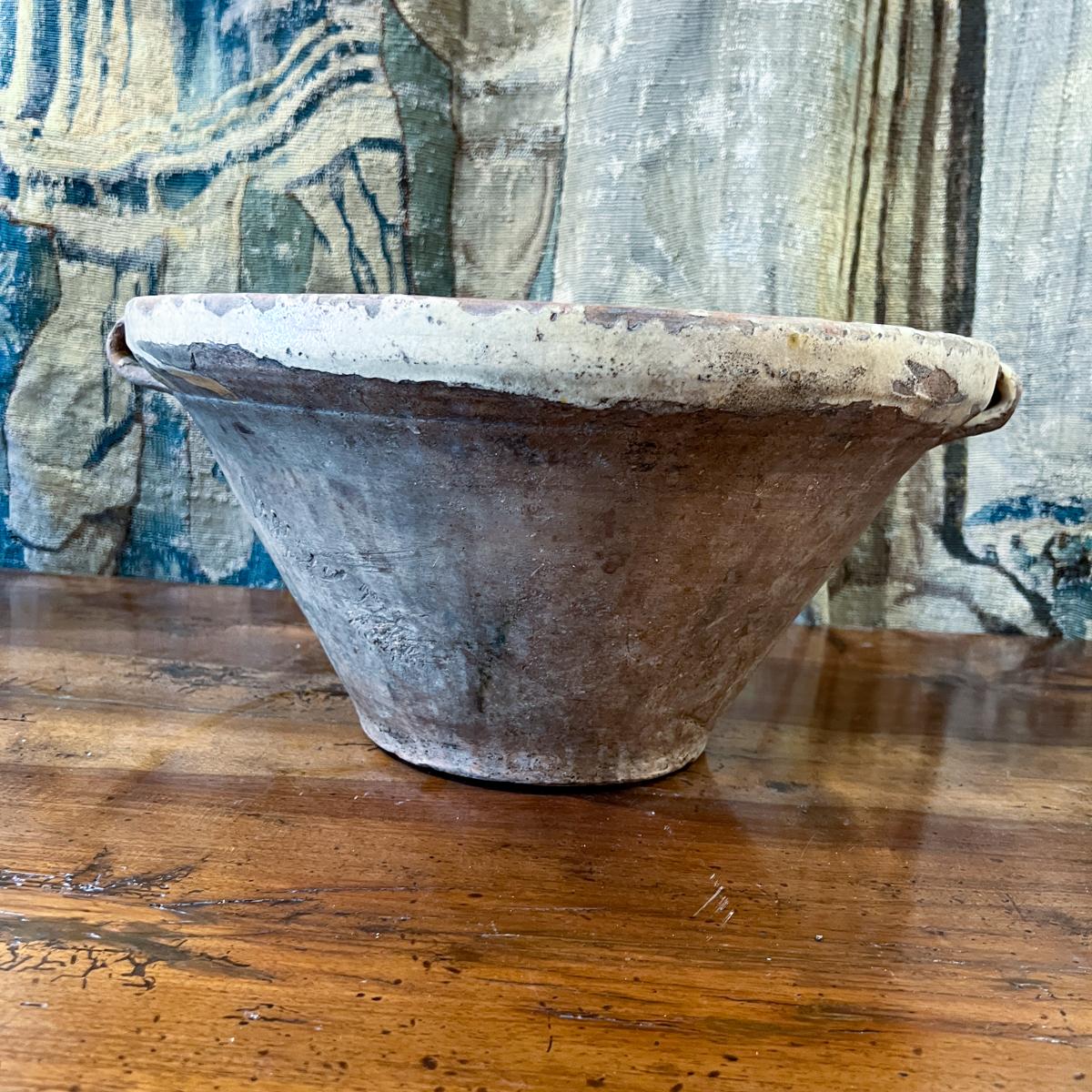 19th Century French Provincial Bowl In Fair Condition For Sale In New Orleans, LA