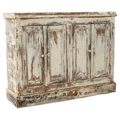 19th Century French Provincial Buffet in Whitewashed Wood