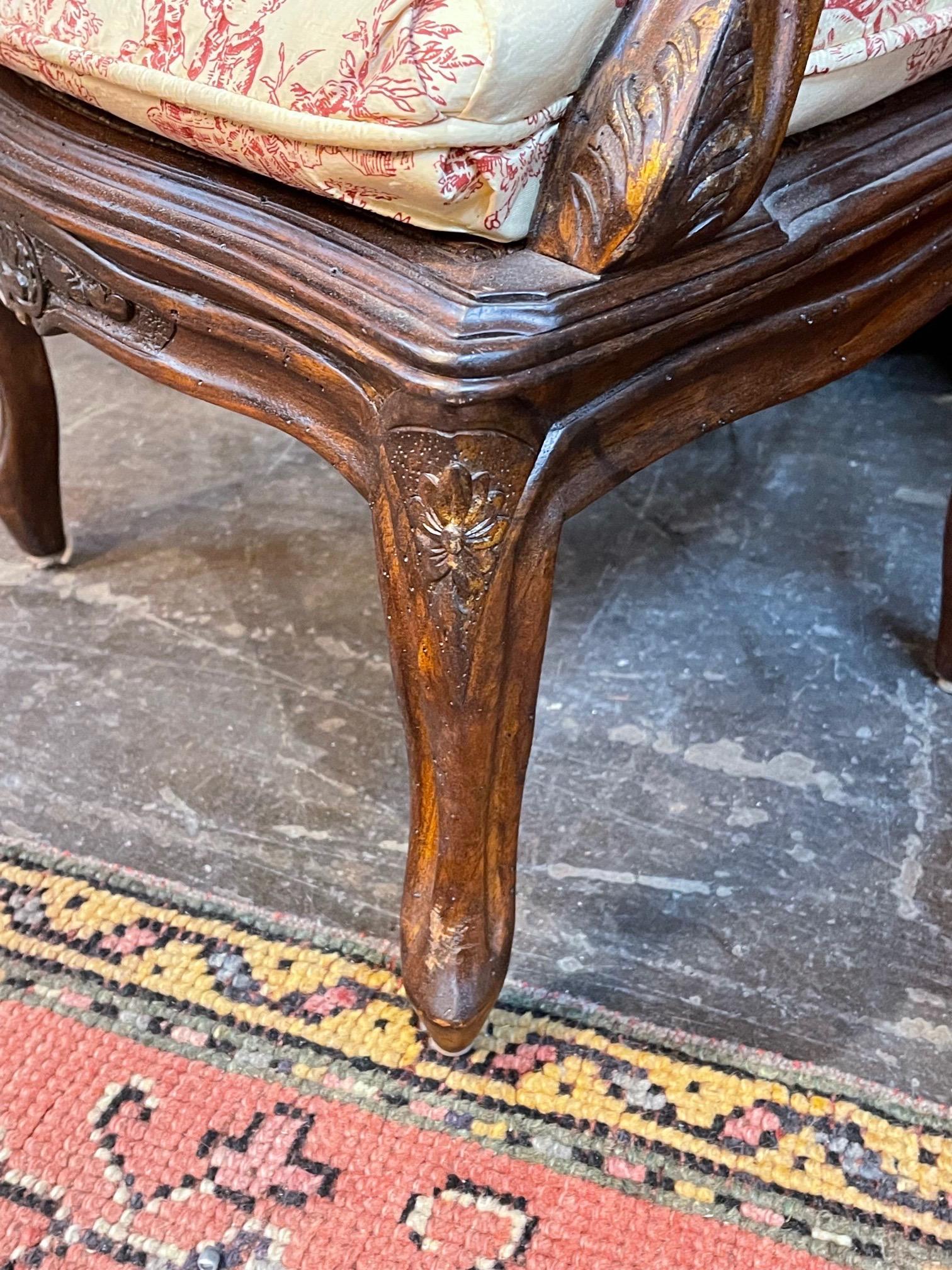 19th Century French Provincial Carved Oak Child's Chair 2