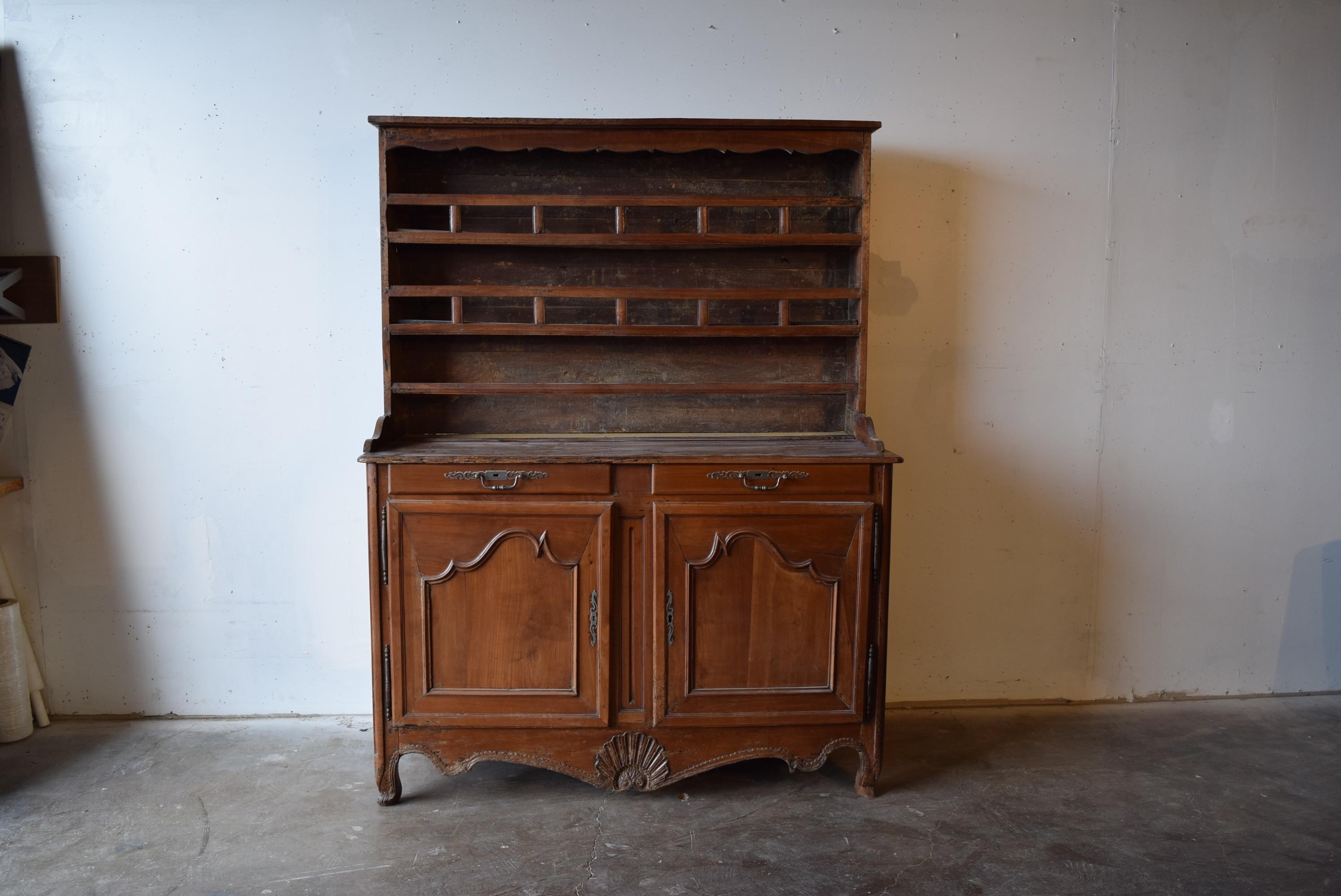 19th Century French Provincial Cherrywood Kitchen Cupboard For Sale 3