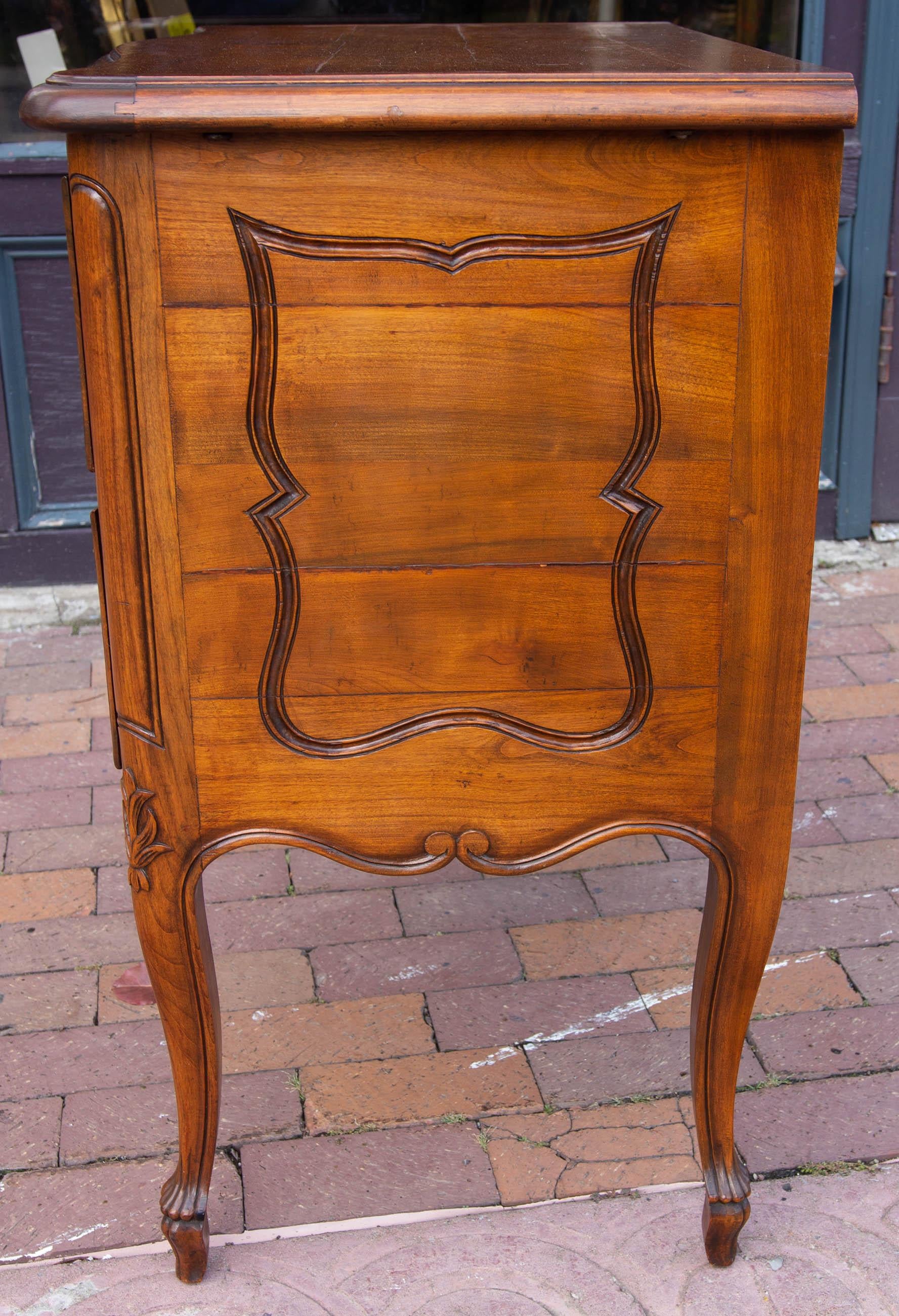 Carved 19th Century French Provincial Commode For Sale