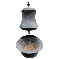 19th Century French Provincial Copper Wall Fountain