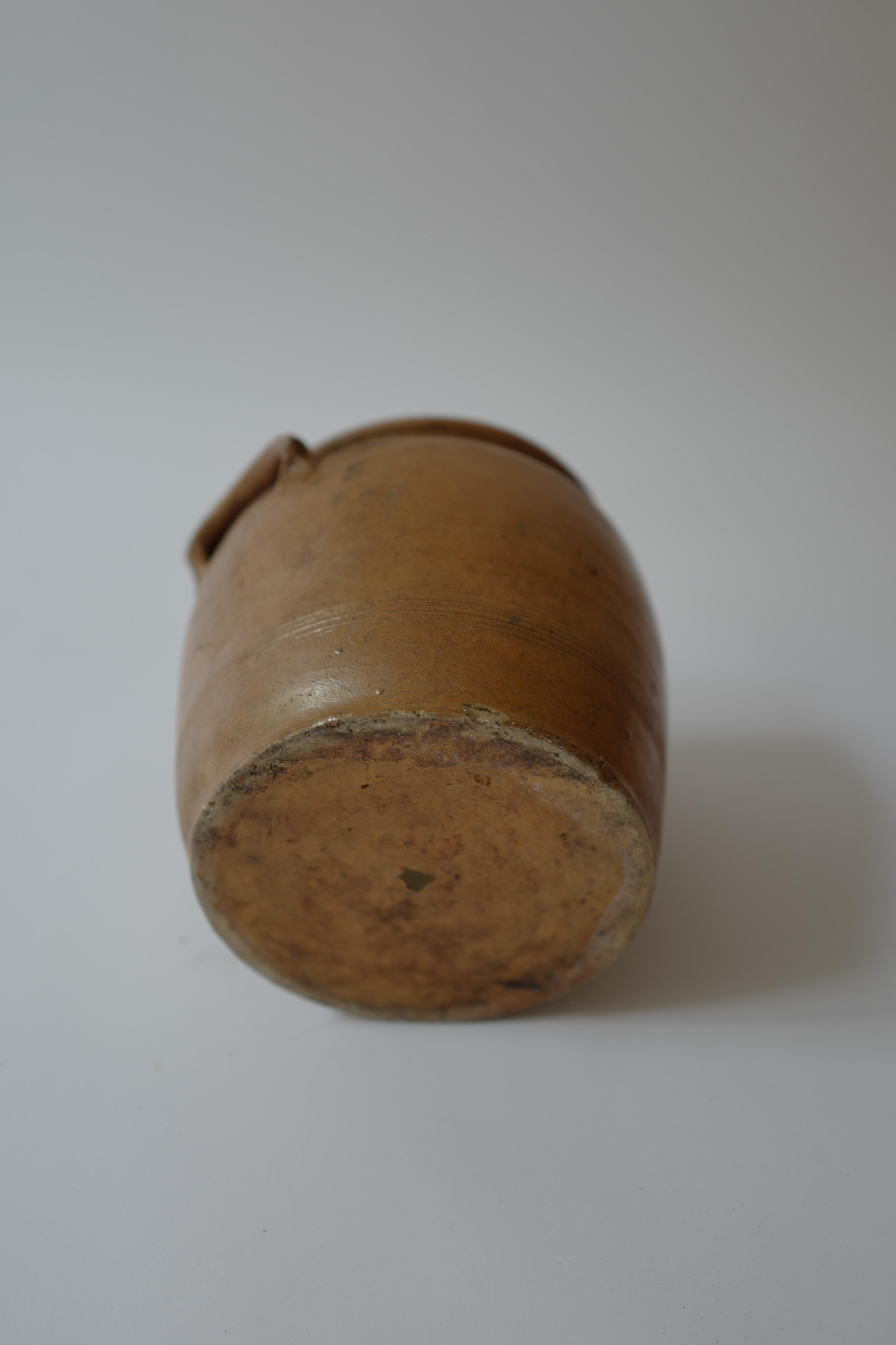 19. Jahrhundert Brown Französisch Provincial Crock Pot im Zustand „Gut“ im Angebot in Milano, IT