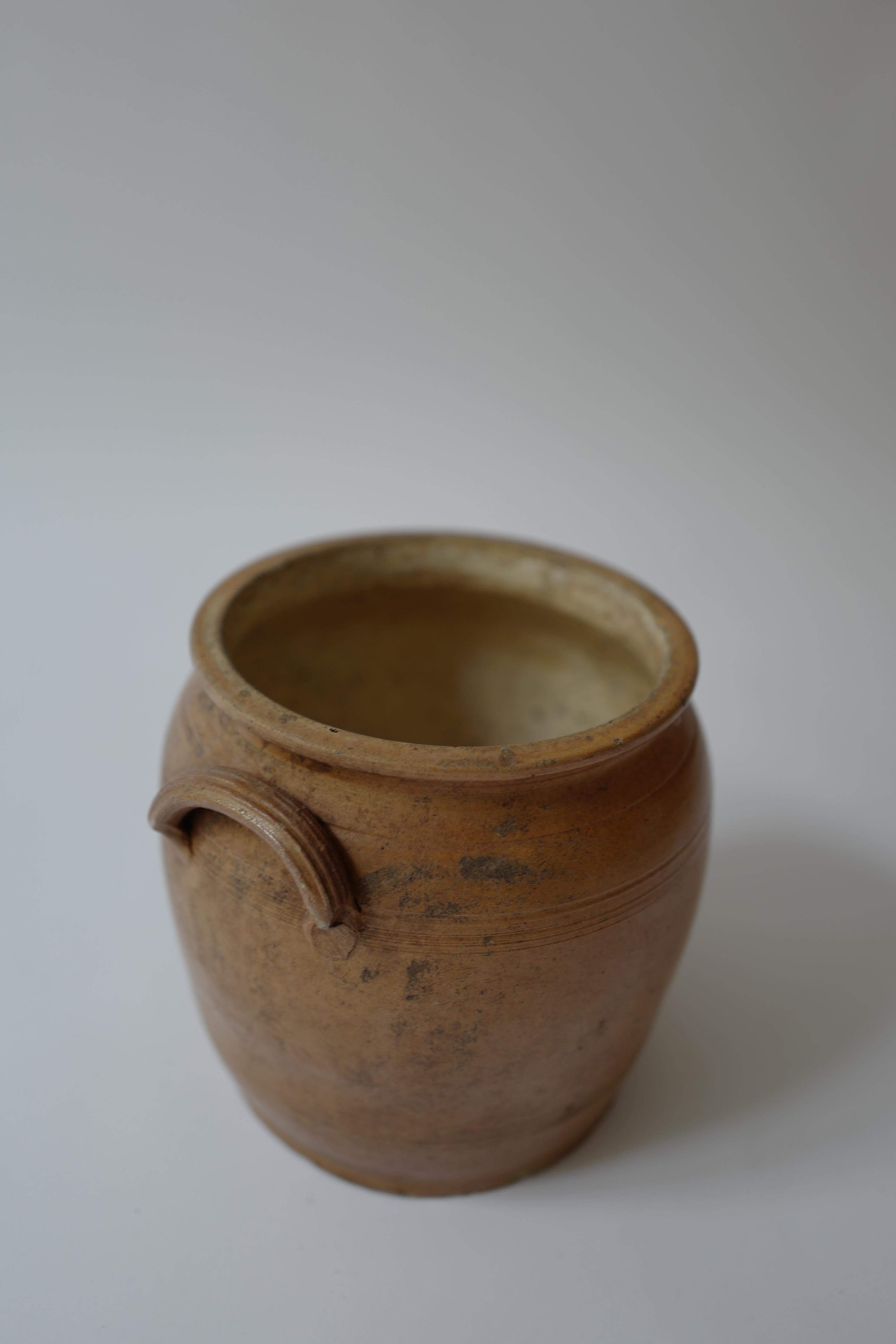 19. Jahrhundert Brown Französisch Provincial Crock Pot (Töpferwaren) im Angebot