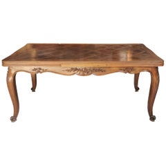 19th Century French Provincial Dining Table in the Style of Louis XV
