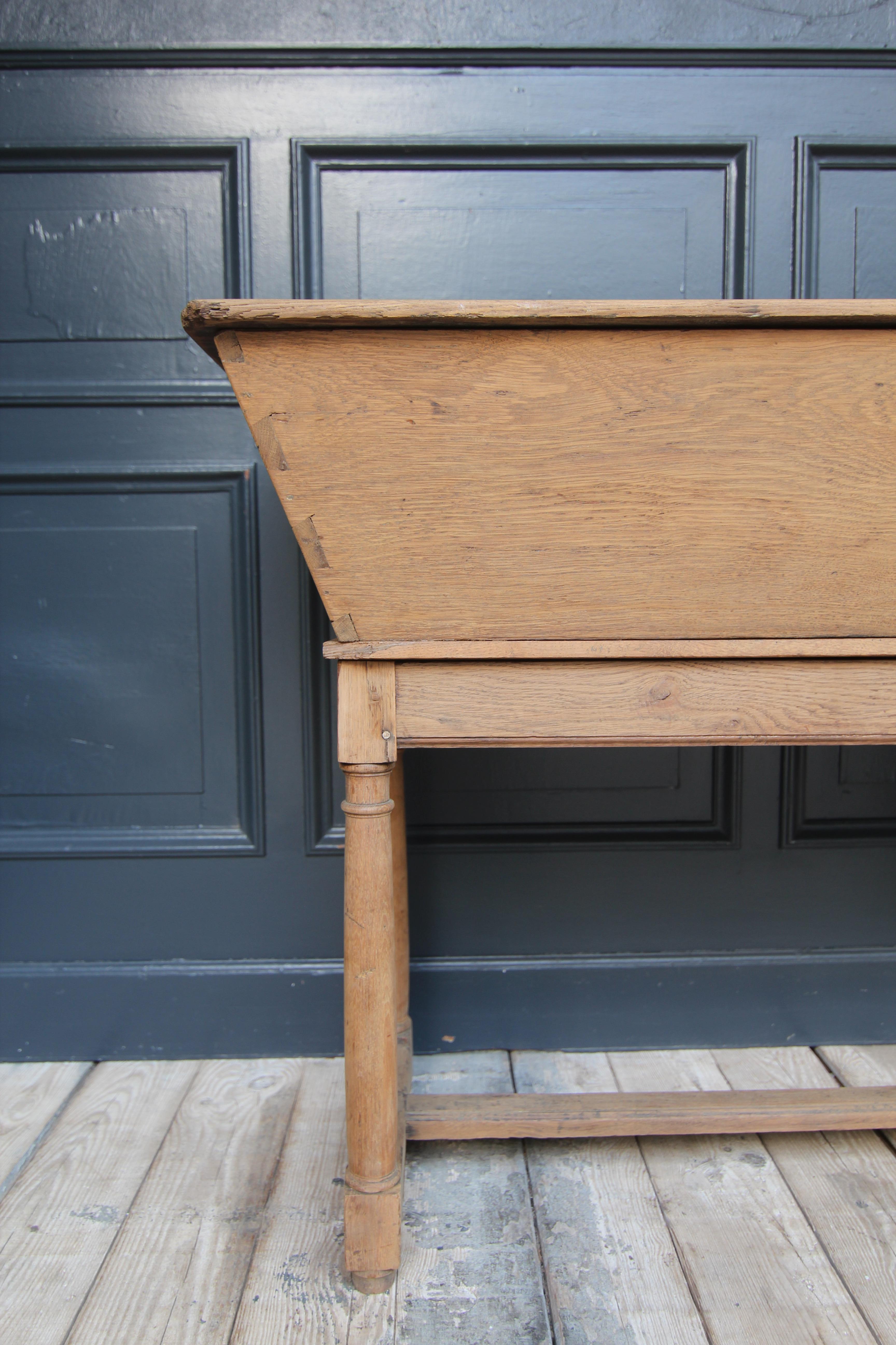 19th Century French Provincial Dough Trough Table 8