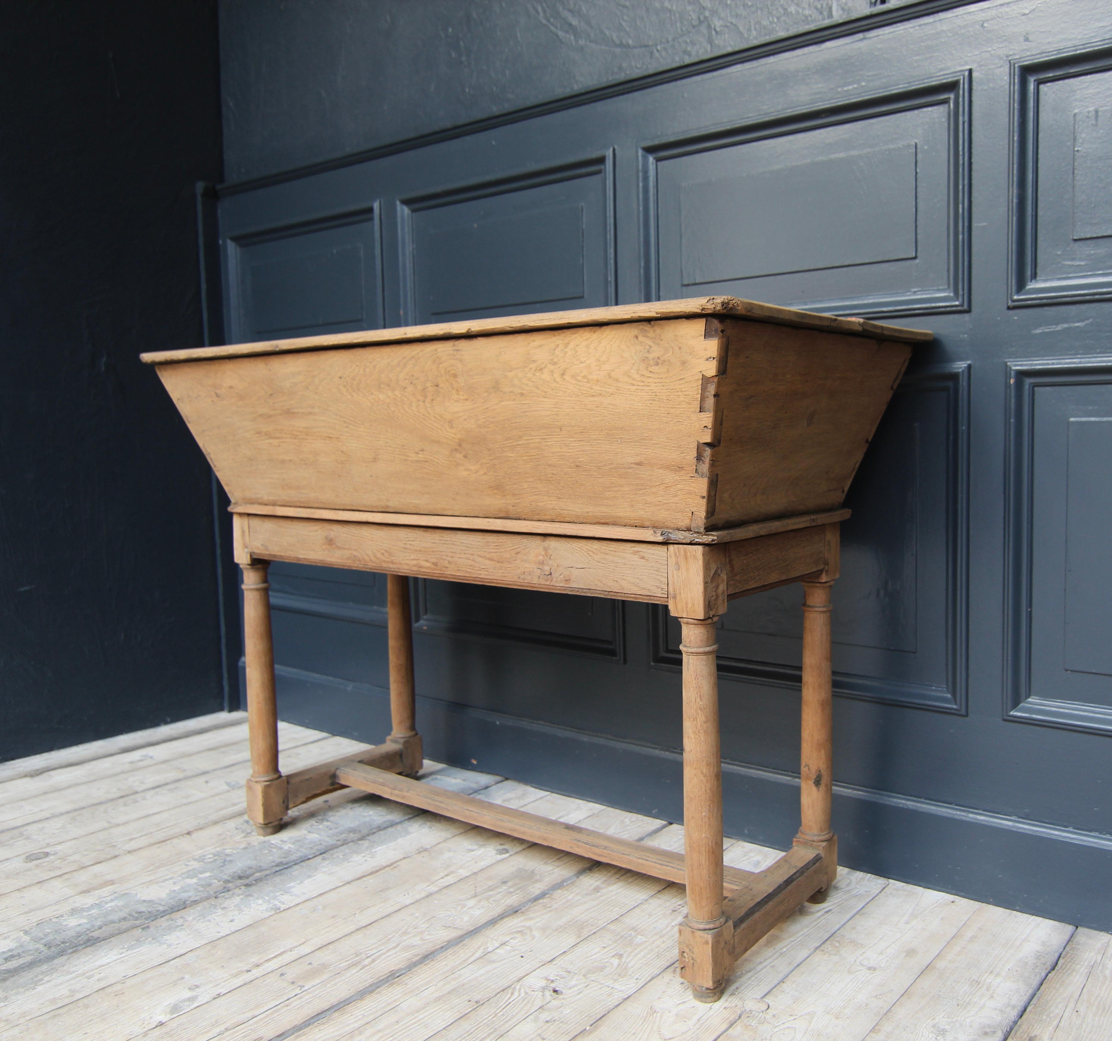 19th Century French Provincial Dough Trough Table 9