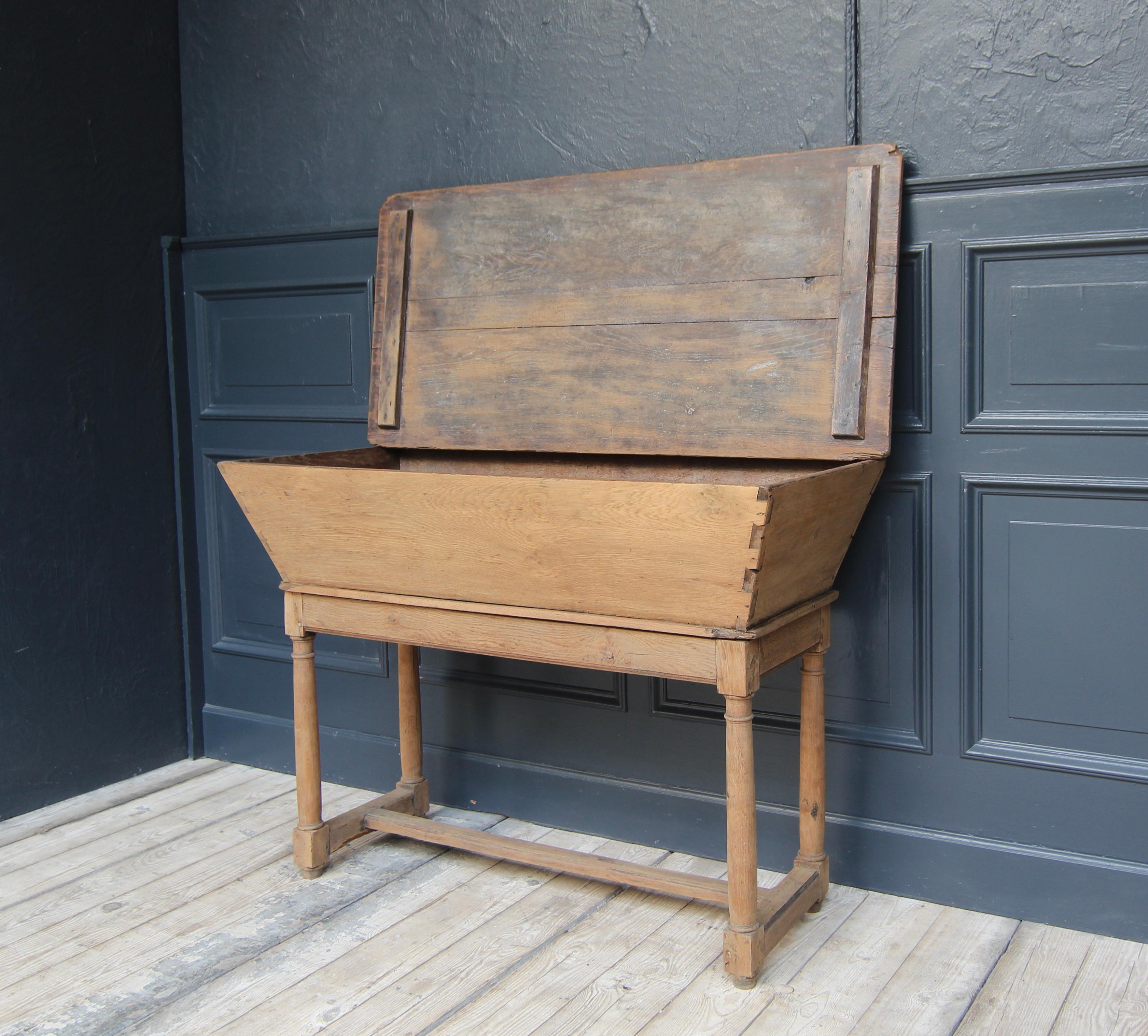 19th Century French Provincial Dough Trough Table 10