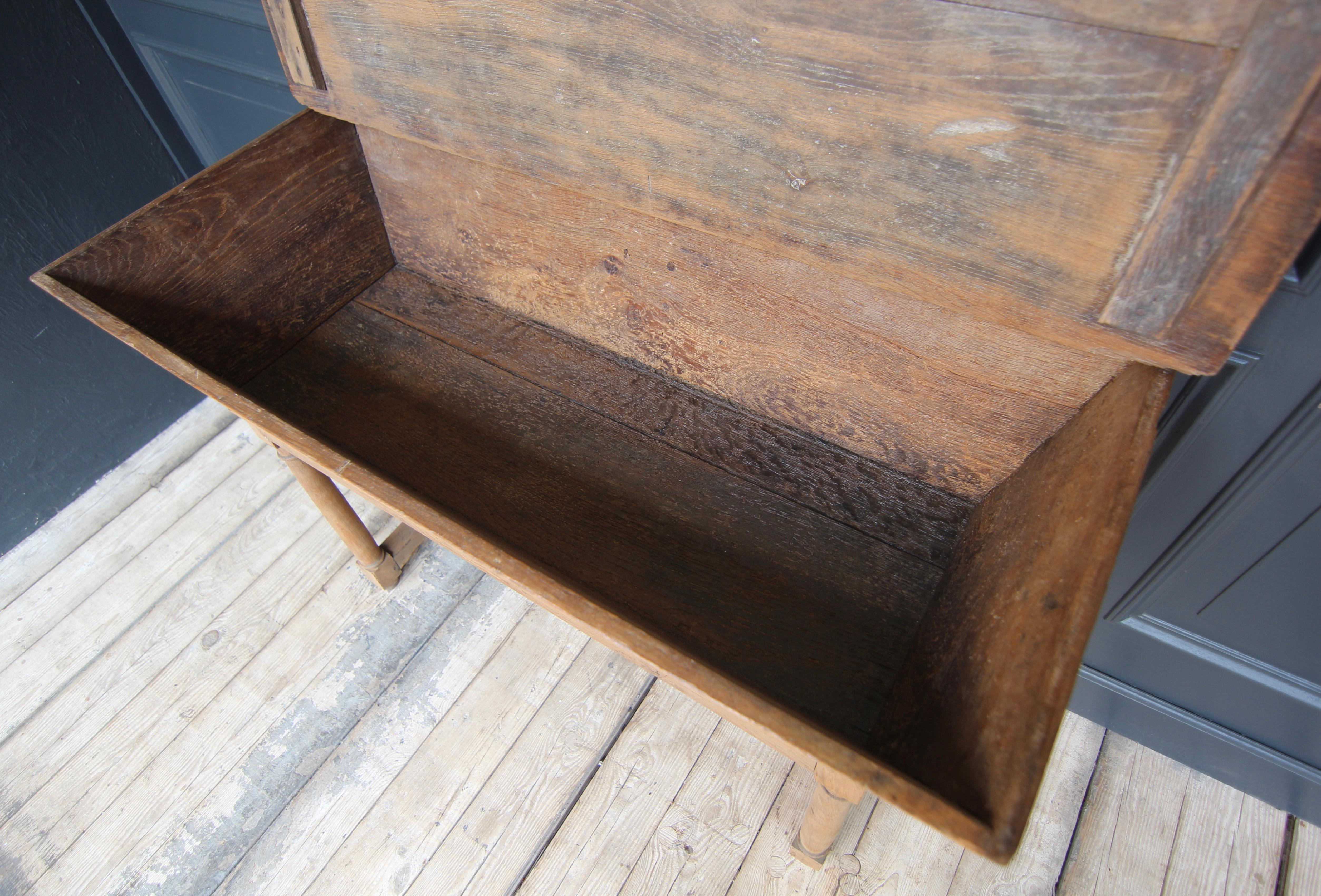 19th Century French Provincial Dough Trough Table 11