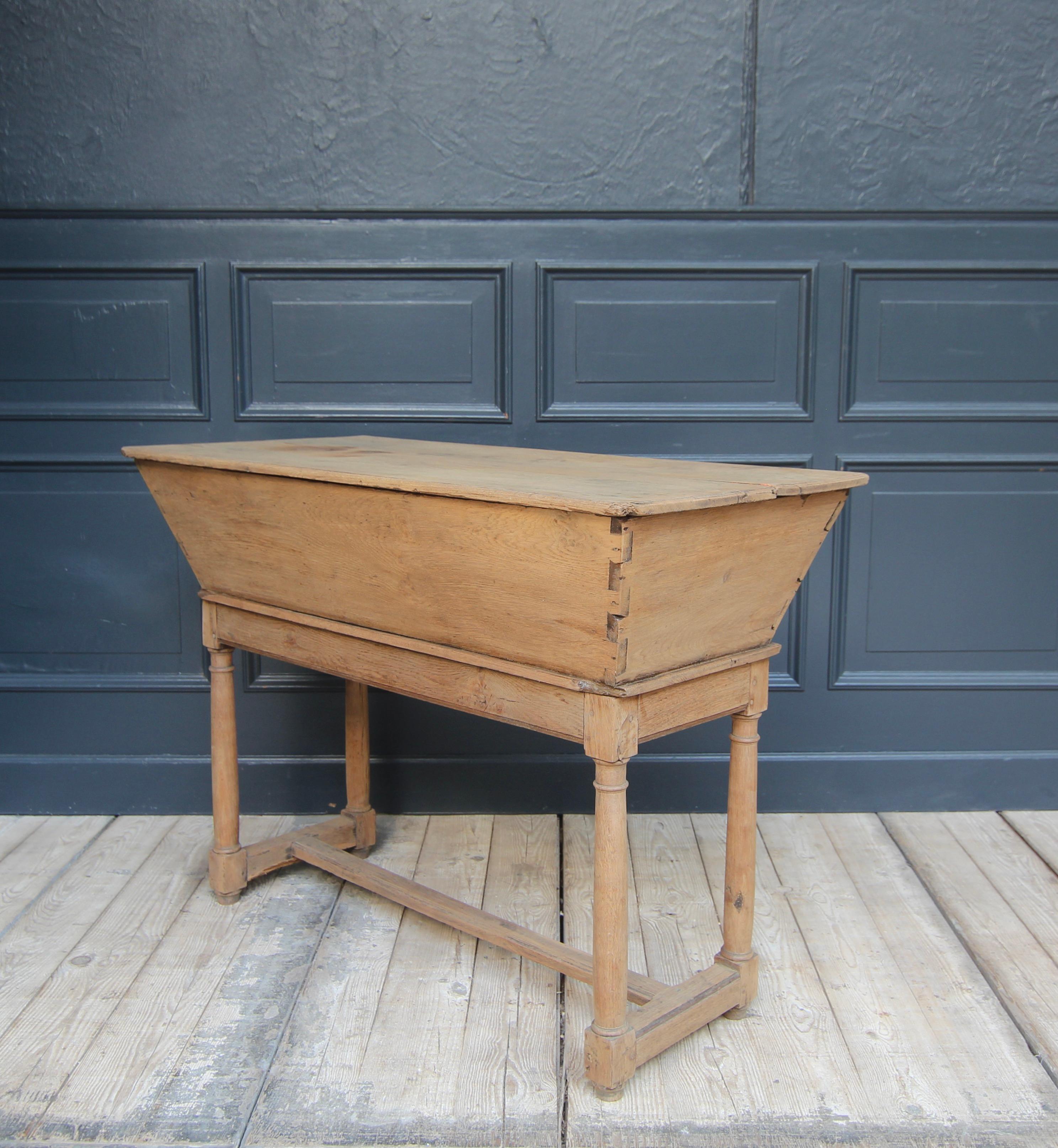 19th Century French Provincial Dough Trough Table 12