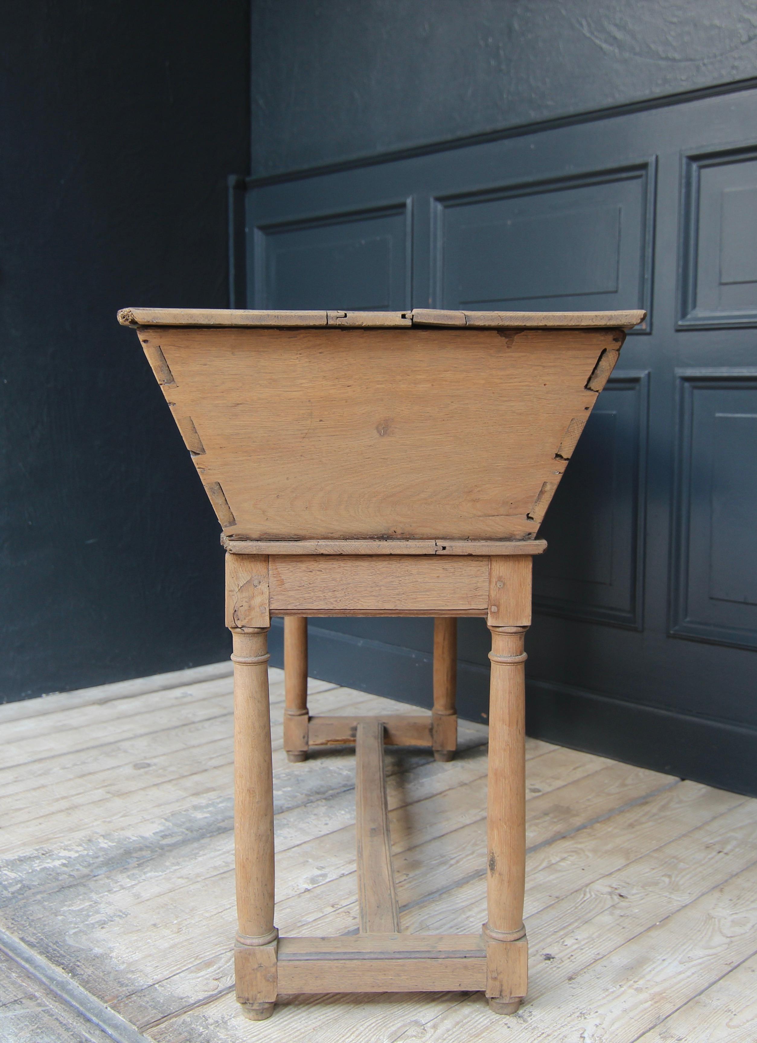 19th Century French Provincial Dough Trough Table 13