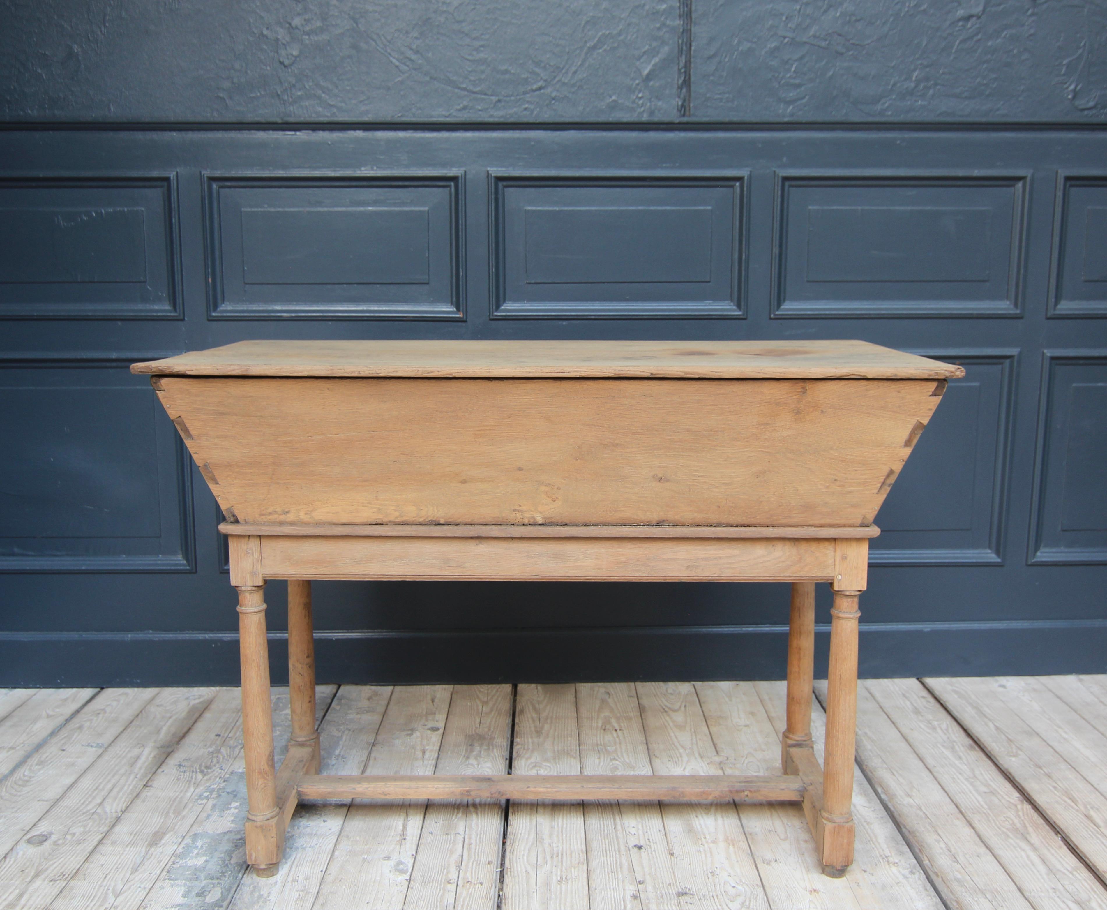 19th Century French Provincial Dough Trough Table 15