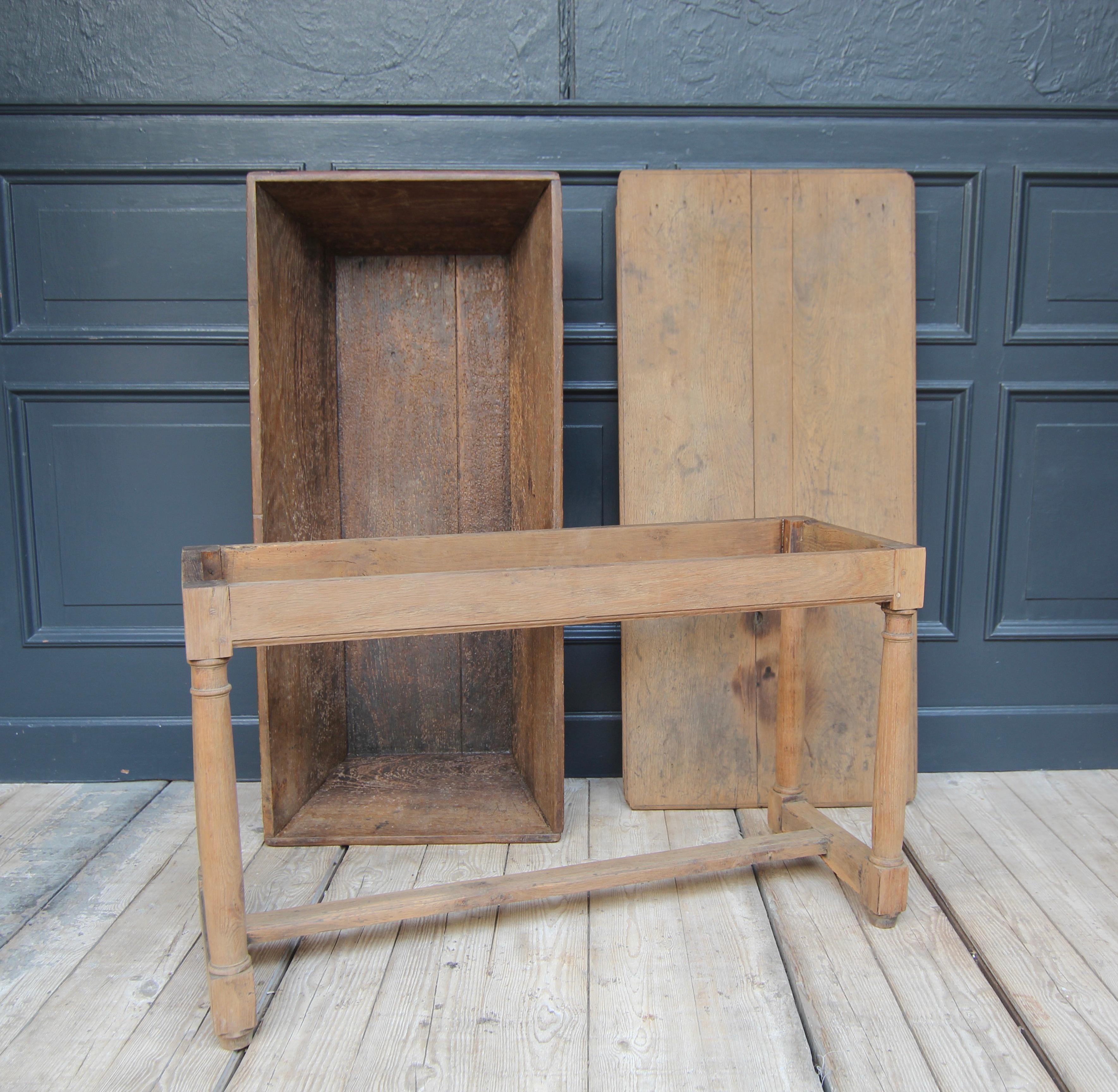 19th Century French Provincial Dough Trough Table 16