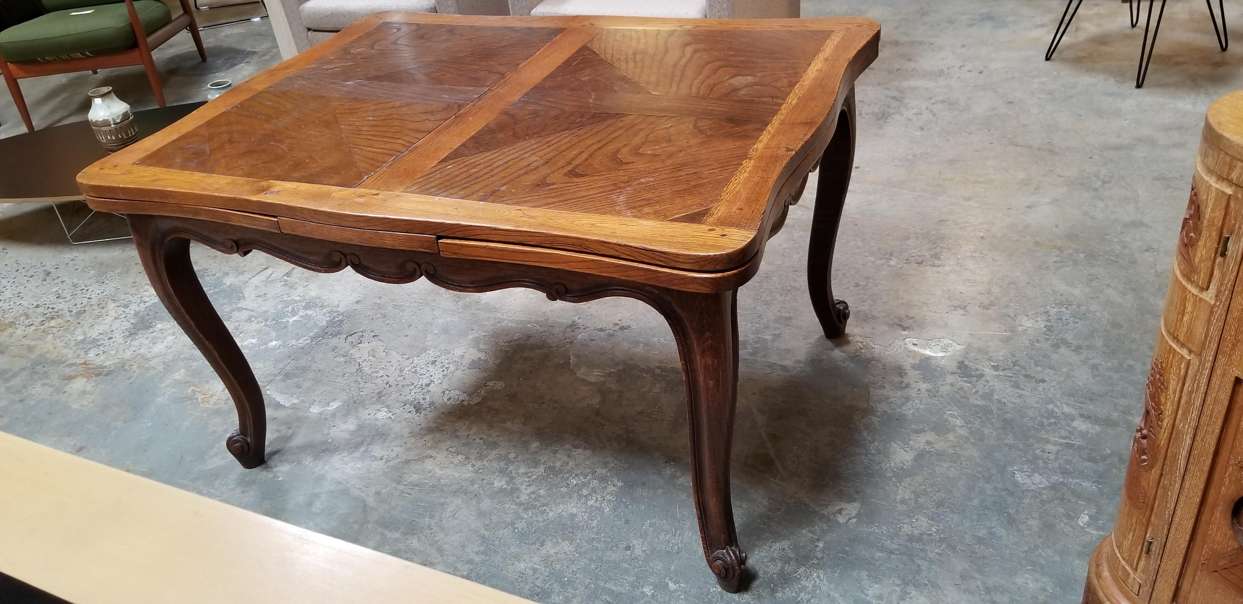 19th Century French Provincial Draw-Leaf Dining Table 6