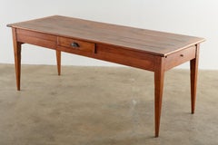 19th Century French Provincial Farmhouse Fruitwood Dining Table