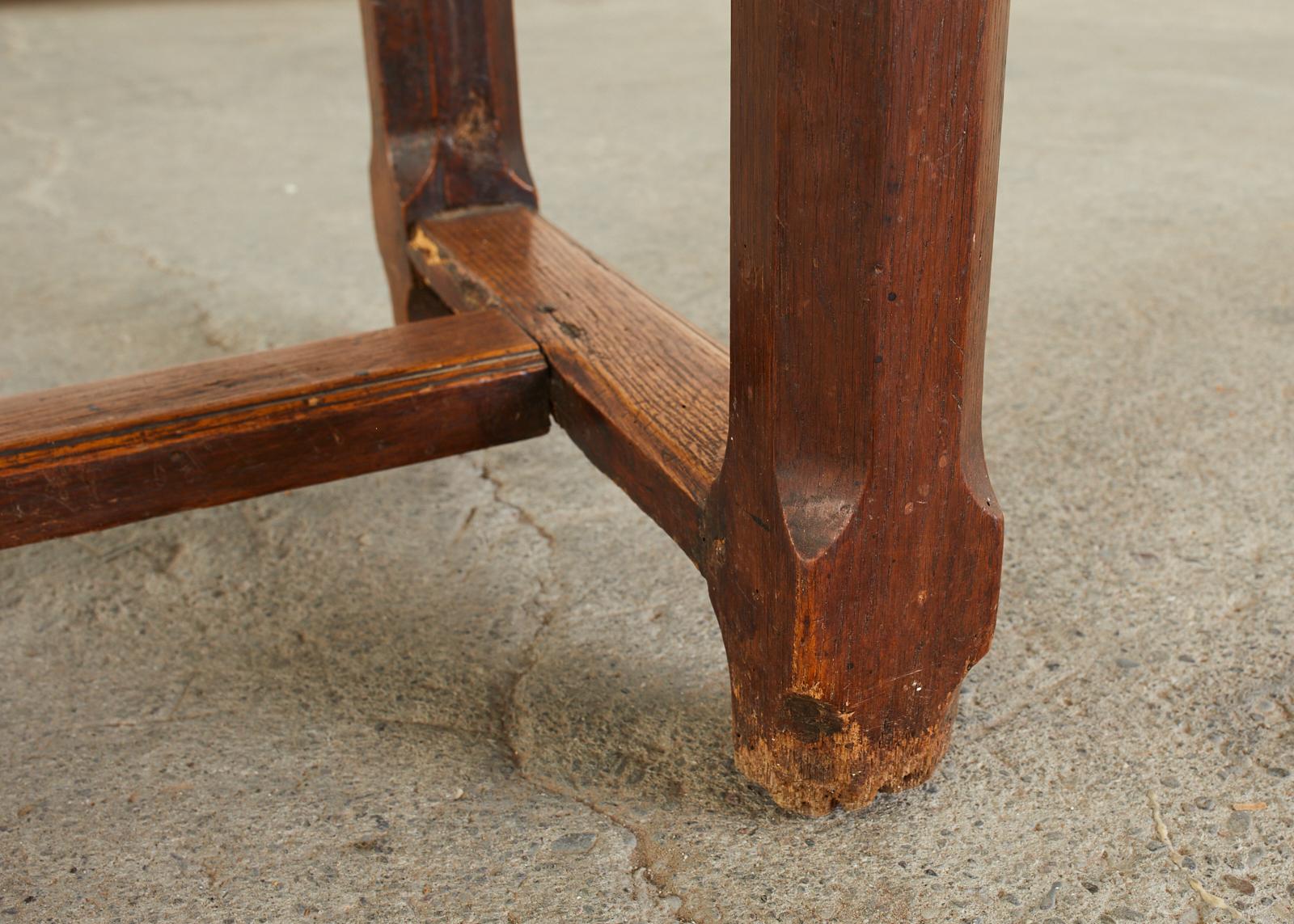19th Century French Provincial Farmhouse Work Table or Console 5