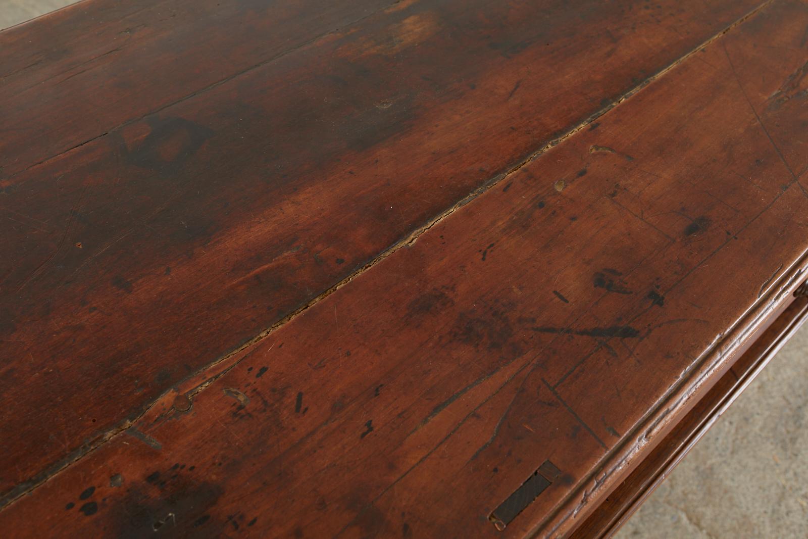 19th Century French Provincial Farmhouse Work Table or Console 14