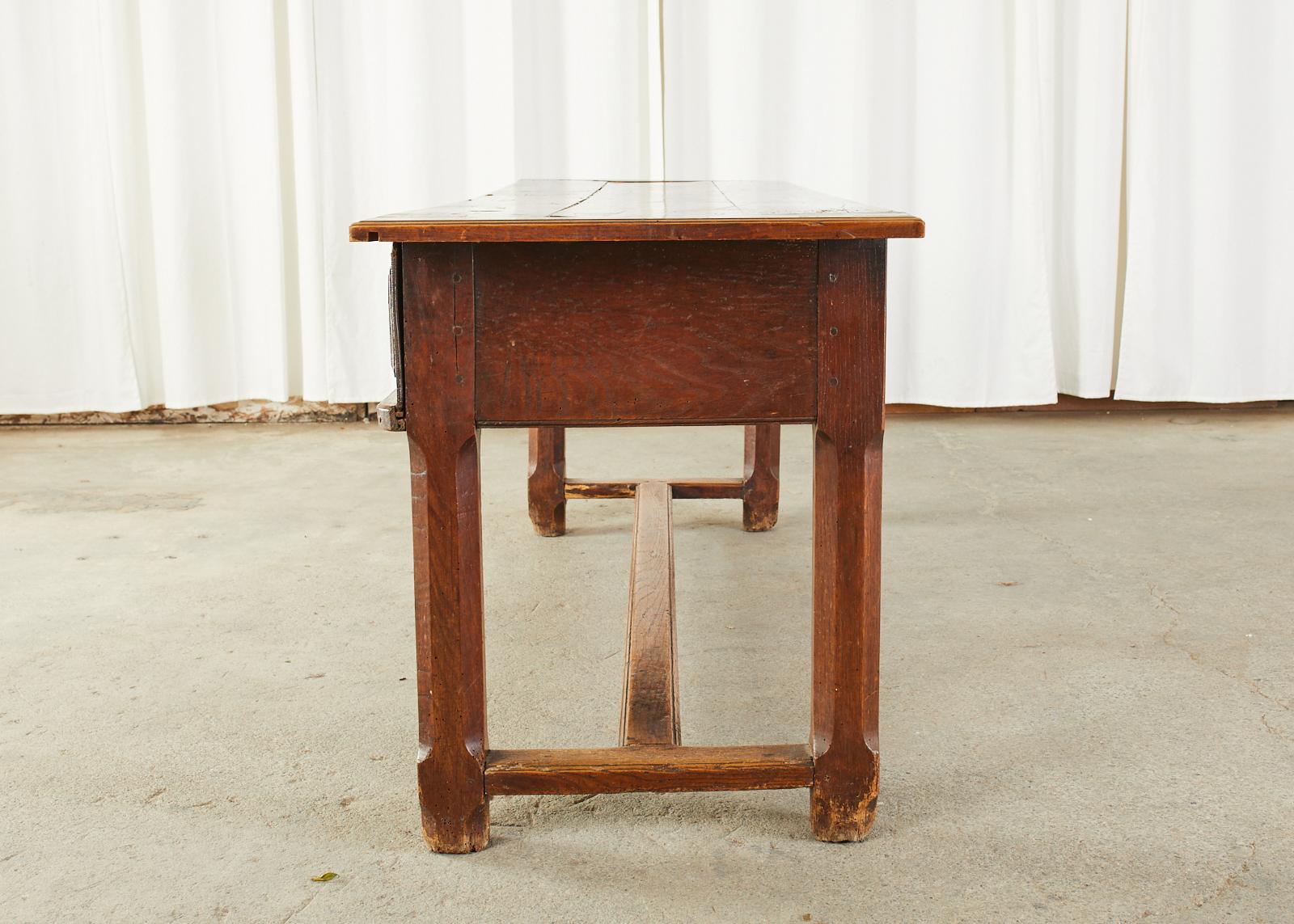 19th Century French Provincial Farmhouse Work Table or Console 1