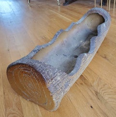 19th Century French Provincial “Faux Bois“ Log Planter