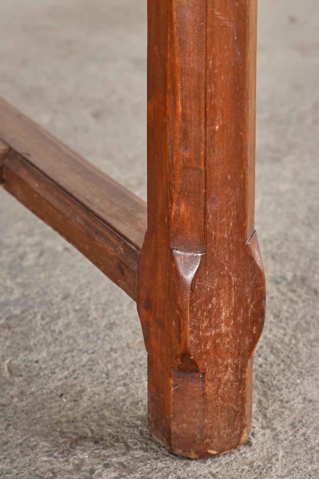 19th Century French Provincial Fruitwood Farmhouse Dining Table 12