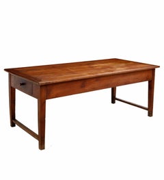Antique Country French Provincial Fruitwood Farmhouse Table Kitchen Island