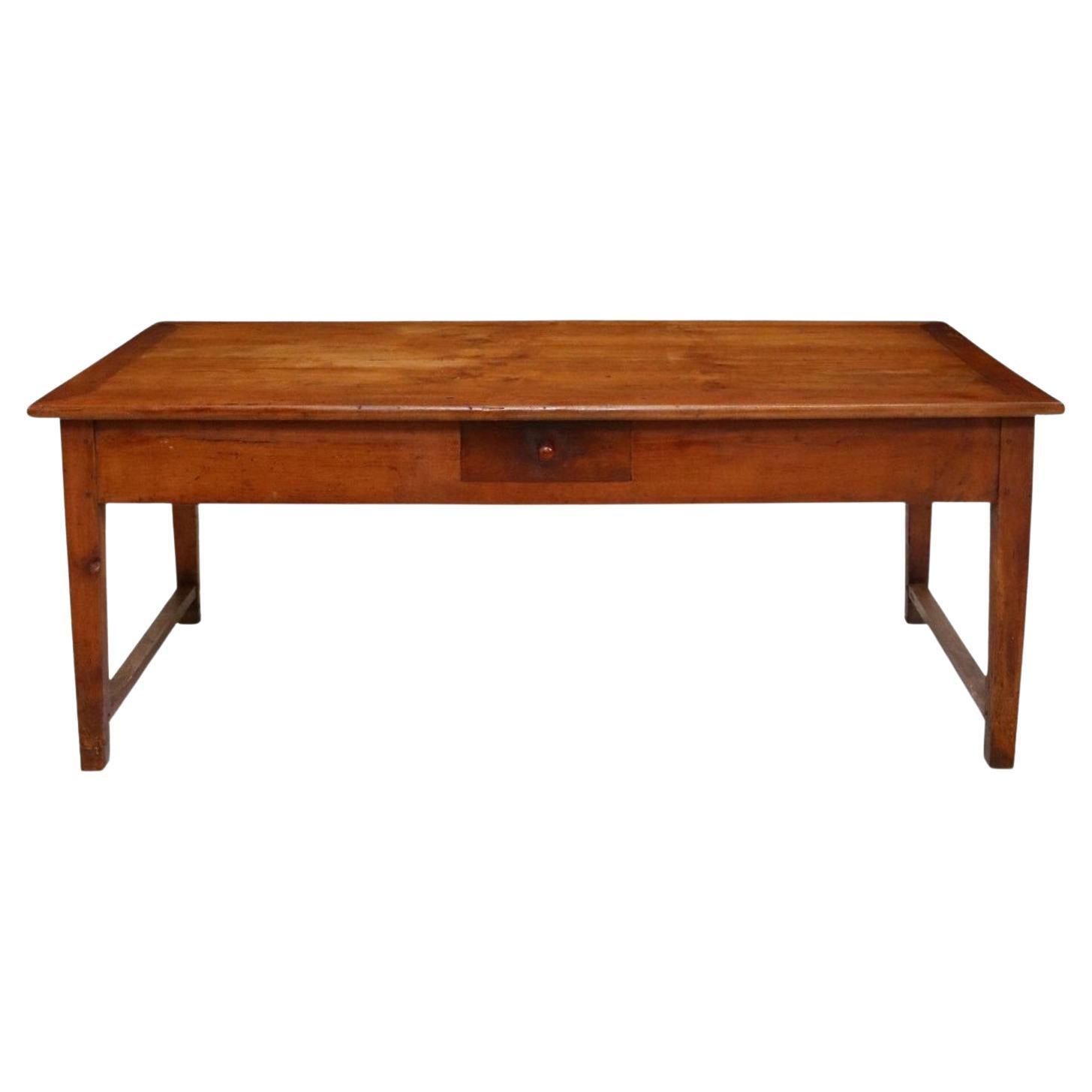 19th Century French Provincial Fruitwood Farmhouse Table