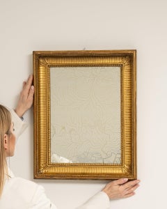 19th Century French Provincial Gold Giltwood Wall Mirror