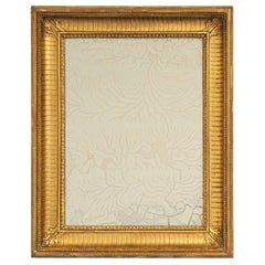 19th Century French Provincial Gold Giltwood Wall Mirror