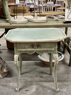 19th Century French Provincial Hand-Painted Side Table