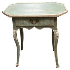 19th Century French Provincial Hand-Painted Side Table