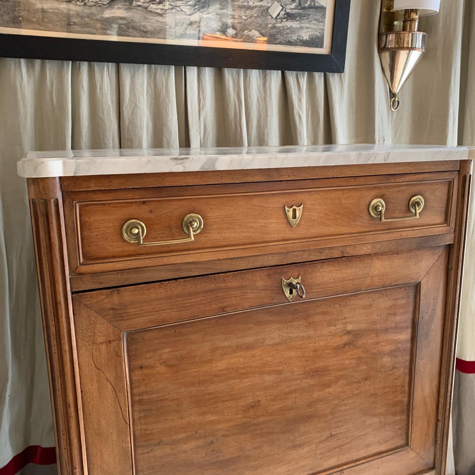 19th Century French Provincial Louis XVI Style Secretaire 1