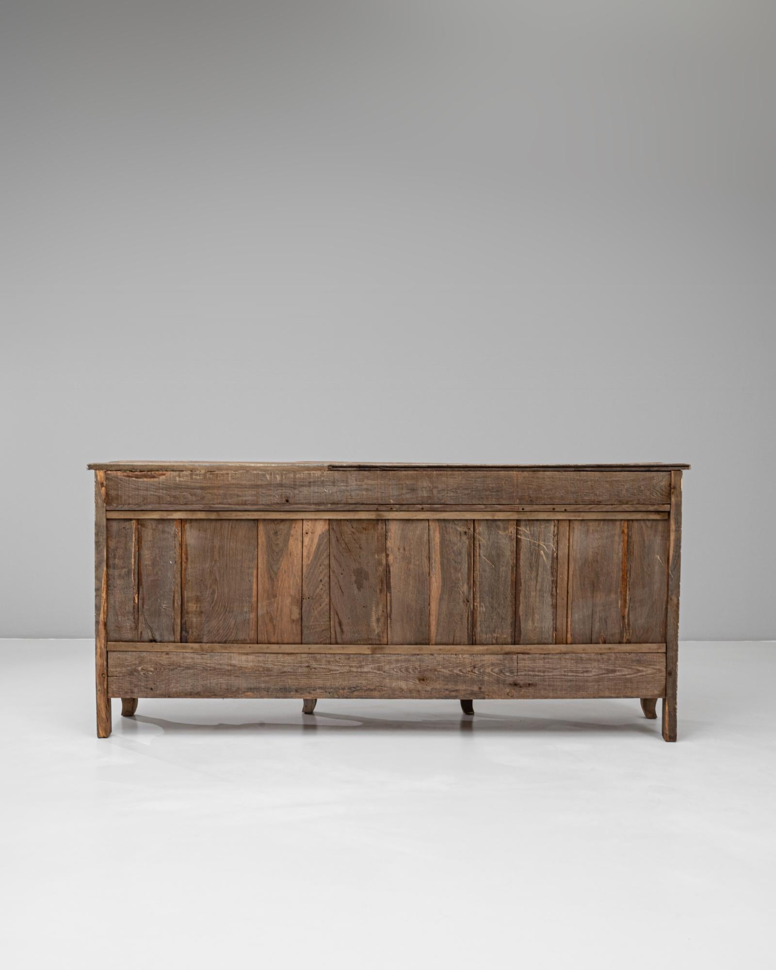 19th Century French Provincial Mesh-Door Buffet with Carved Drawers For Sale 10