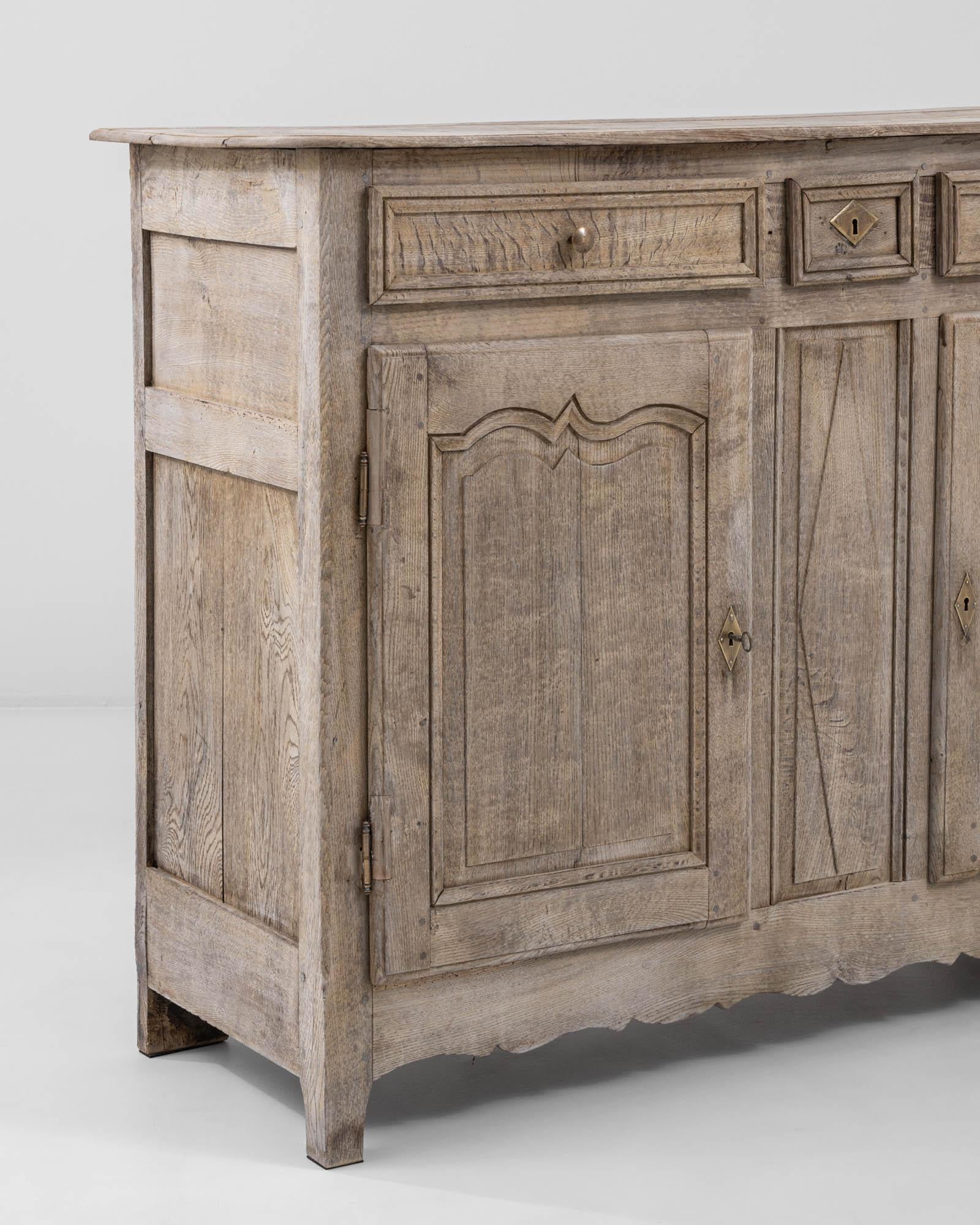 19th Century French Provincial Oak Buffet 4