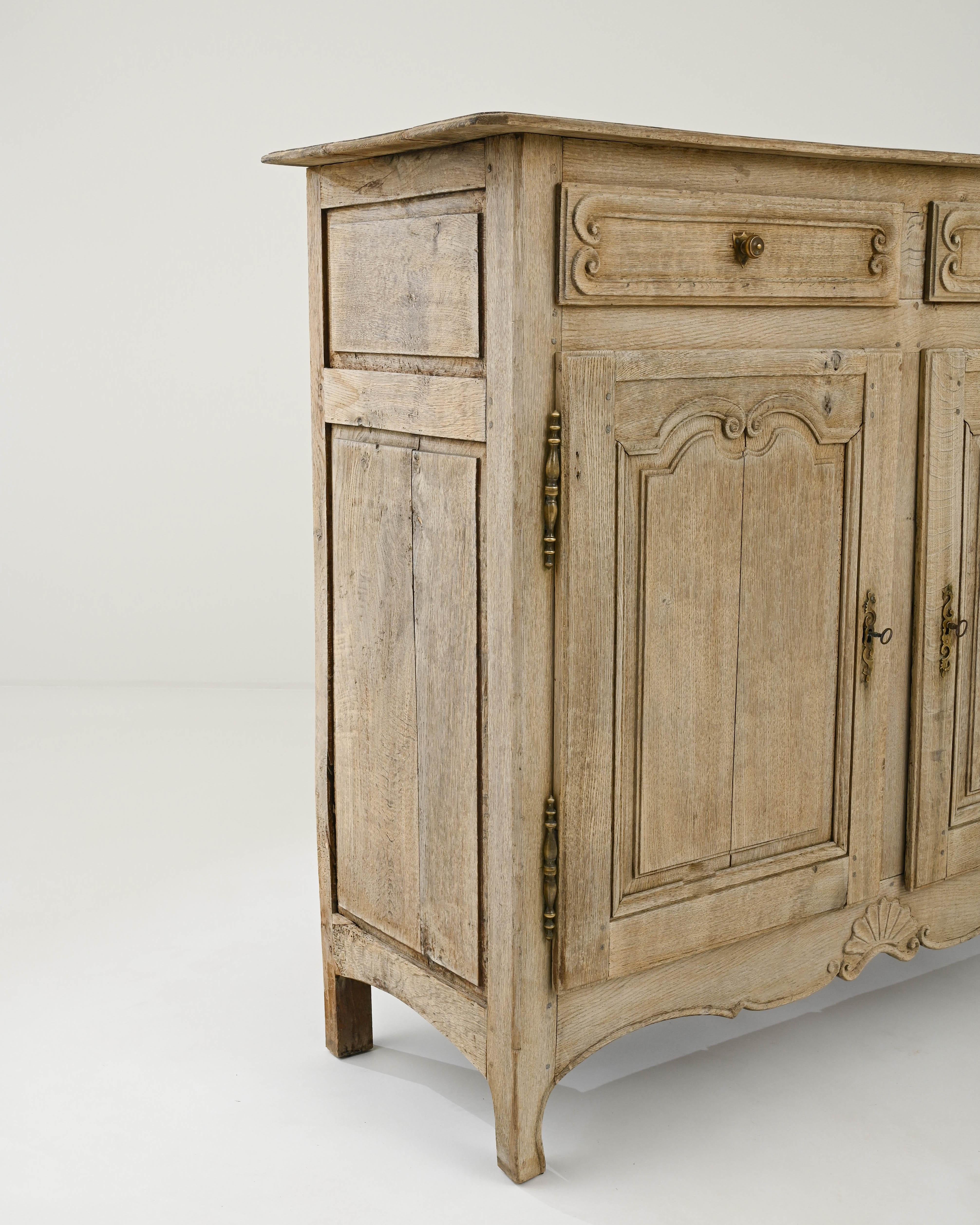 19th Century French Provincial Oak Buffet For Sale 4